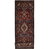 Hand-knotted Lilihan Red Wool Rug - 3'9" x 11'2" Runner/3'9 x 11'2