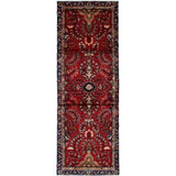 eCarpetGallery Hand-knotted Lilihan Red Wool Rug - 3'1 x 8'8