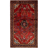 eCarpetGallery Hand-knotted Lilihan Red Wool Rug - 4'1 x 7'3