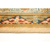 Hand-knotted Melis Vintage Ivory Wool Rug ECARPETGALLERY - 4'7 x 6'11