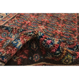 eCarpetGallery Hand-knotted Nahavand Cream, Dark Pink Wool Rug - 3'3 x 8'3