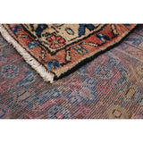 eCarpetGallery Hand-knotted Nahavand Cream, Dark Pink Wool Rug - 3'3 x 8'3