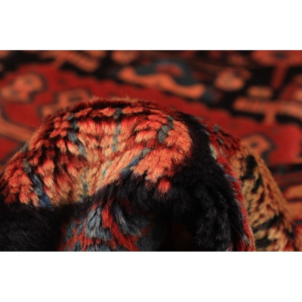 eCarpetGallery Hand-knotted Nahavand Dark Copper, Dark Navy Wool Rug - 4'7 x 7'4