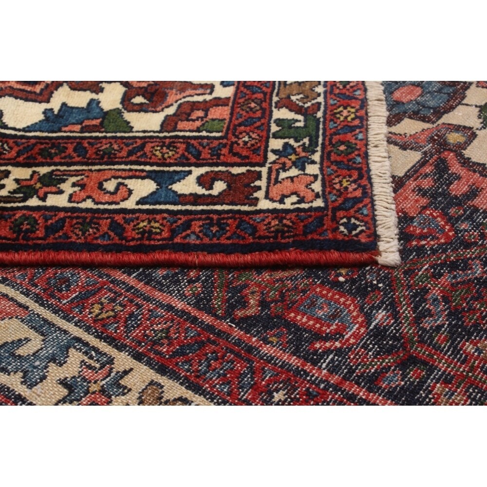 eCarpetGallery Hand-knotted Nahavand Dark Navy Wool Rug - 3'5 x 13'1