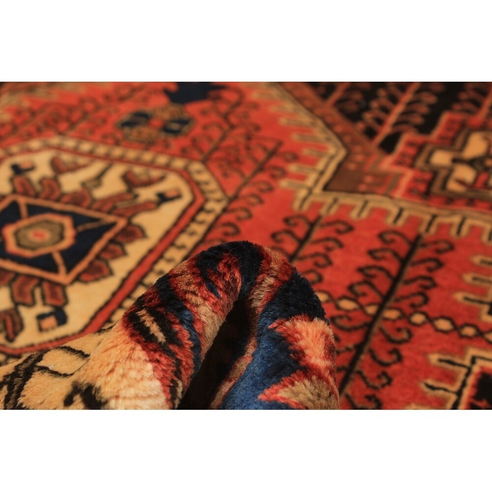 eCarpetGallery Hand-knotted Nahavand Dark Navy Wool Rug - 4'7 x 6'7