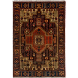 eCarpetGallery Hand-knotted Nahavand Dark Navy Wool Rug - 4'7 x 6'7