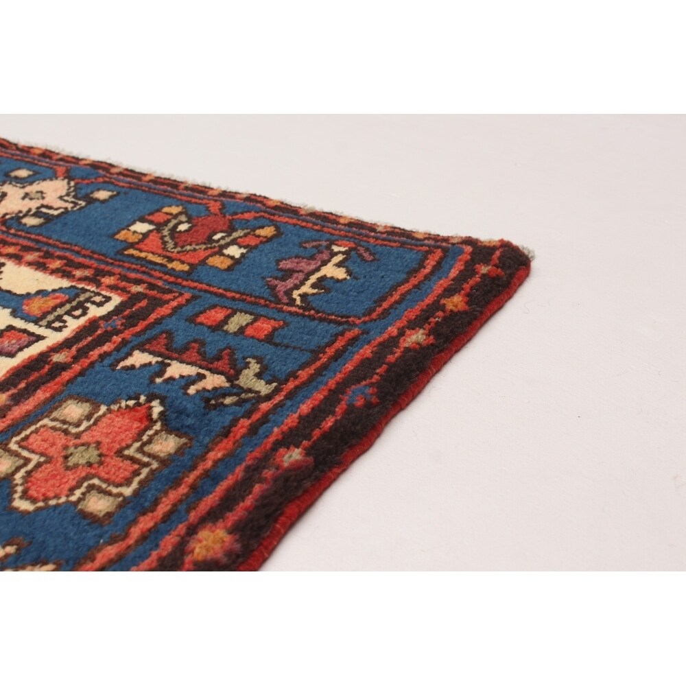 eCarpetGallery Hand-knotted Nahavand Red Wool Rug - 4'6 x 6'8
