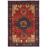 eCarpetGallery Hand-knotted Nahavand Red Wool Rug - 4'6 x 6'8
