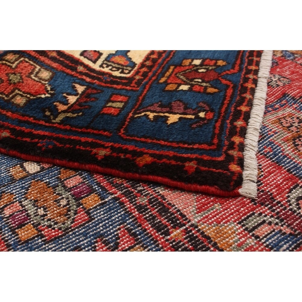 eCarpetGallery Hand-knotted Nahavand Red Wool Rug - 4'6 x 6'8