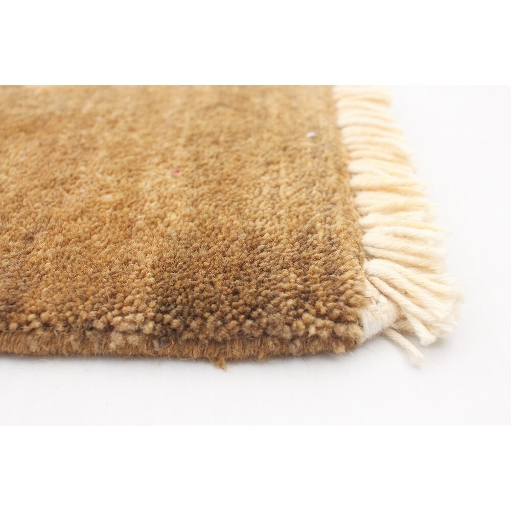 Hand-knotted Pako Persian 18/20 Olive Wool Rug ECARPETGALLERY - 4'1 x 6'0