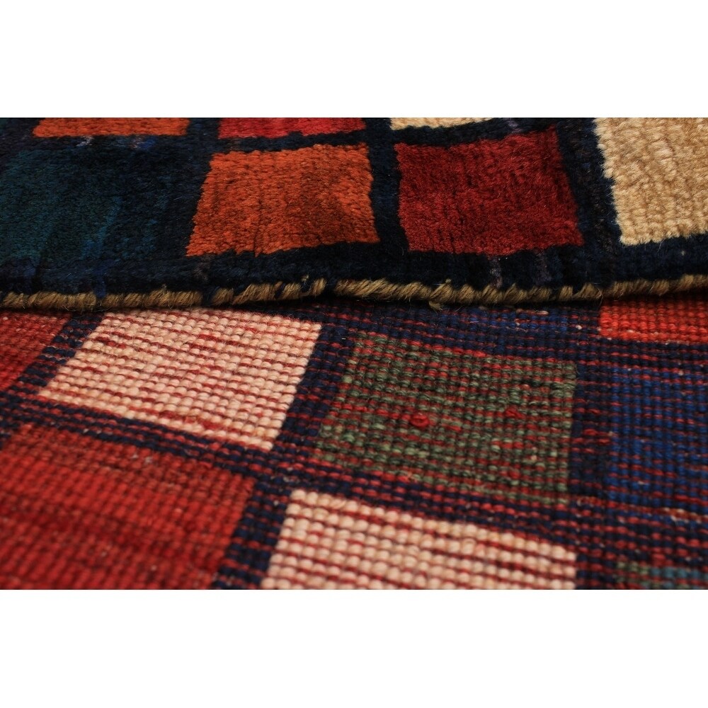 eCarpetGallery Hand-knotted Persian Gabbeh Dark Blue Wool Rug - 3'3 x 5'11