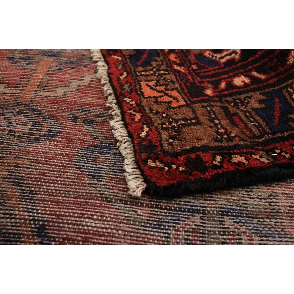eCarpetGallery Hand-knotted Persian Vintage Red Wool Rug - 3'7 x 9'3