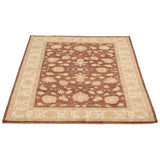 eCarpetGallery Hand-knotted Peshawar Oushak Brown Wool Rug - 6'10 x 9'10