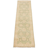 Hand-knotted Peshawar Oushak Gold Wool Rug - 2'9 x 9'10/2'9" x 9'10" Runner