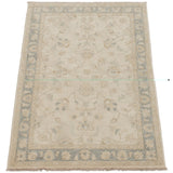 eCarpetGallery Hand-knotted Peshawar Oushak Light Gold Wool Rug - 4'0 x 5'10