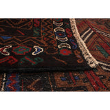 eCarpetGallery Hand-knotted Royal Baluch Brown, Red Wool Rug - 3'9 x 5'11
