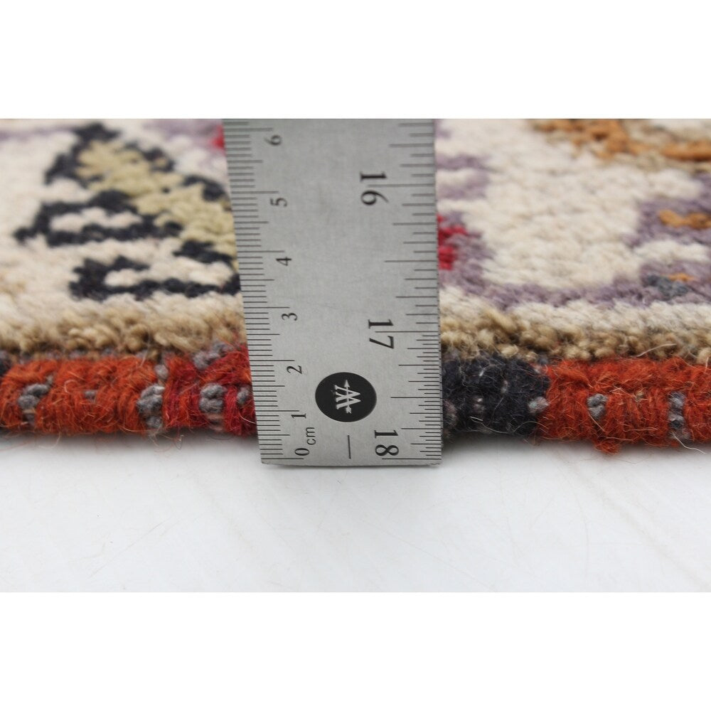 Hand-knotted Royal Kazak Brown Wool Rug - 2'1 x 3'0/2'1" x 3'0"