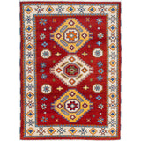 eCarpetGallery Hand-knotted Royal Kazak Red Wool Rug (5'6 x 7'7)