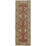 eCarpetGallery Hand-knotted Royal Ushak Dark Orange Wool Rug - 2'8 x 7'9
