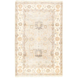 eCarpetGallery Hand-knotted Royal Ushak Light Grey Wool Rug - 5'1 x 8'0