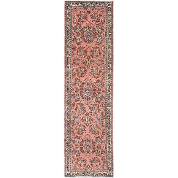 eCarpetGallery Hand-knotted Sarough Copper Wool Rug - 2'8 x 9'9