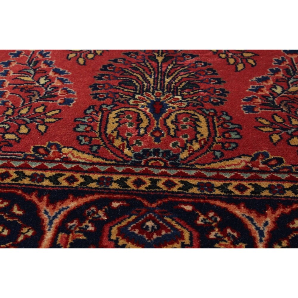 eCarpetGallery Hand-knotted Sarough Copper Wool Rug - 3'7 x 16'7