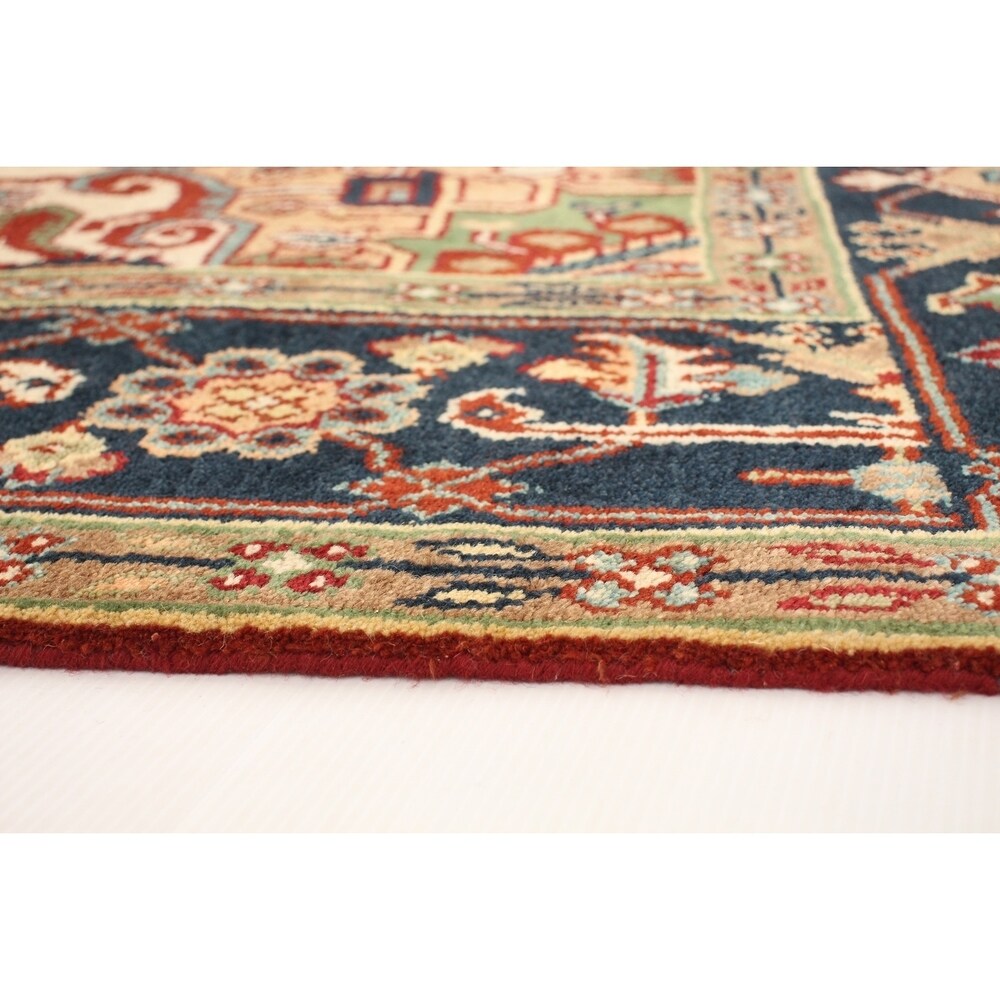 eCarpetGallery Hand-knotted Serapi Heritage Dark Red Wool Rug - 8'10 x 11'8