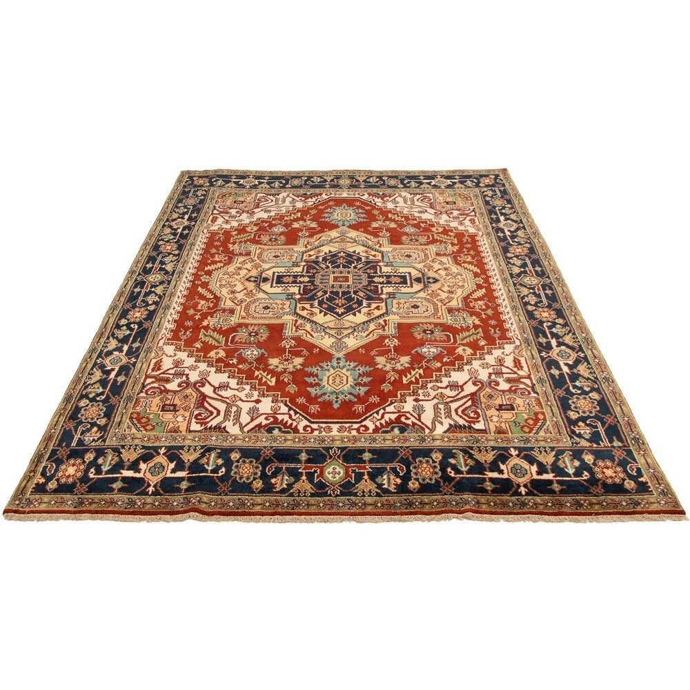 eCarpetGallery Hand-knotted Serapi Heritage Dark Red Wool Rug - 8'10 x 11'8
