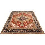 eCarpetGallery Hand-knotted Serapi Heritage Dark Red Wool Rug - 8'10 x 11'8