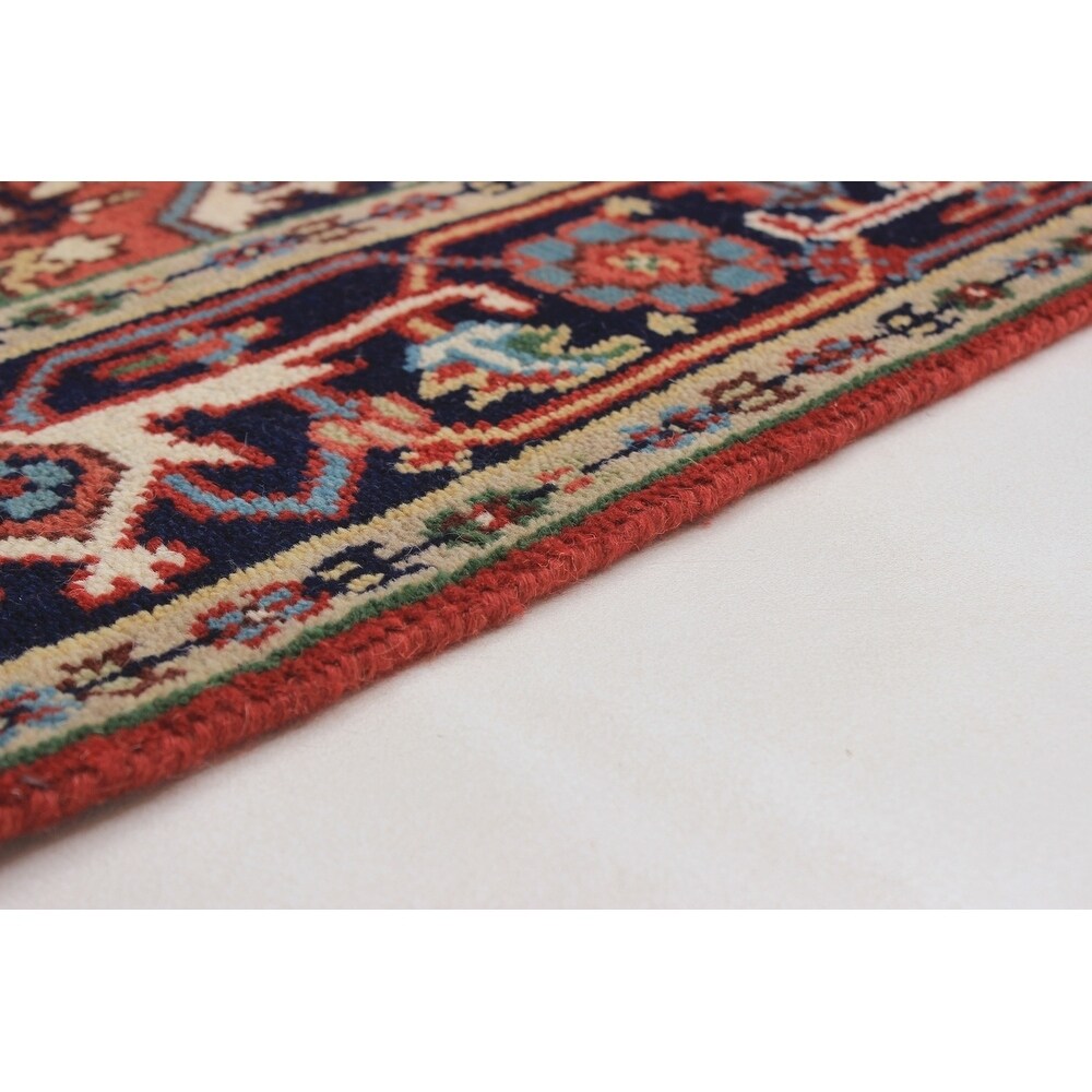 eCarpetGallery Hand-knotted Serapi Heritage Red Wool Rug - 4'11 x 7'11