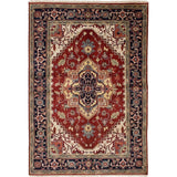 eCarpetGallery Hand-knotted Serapi Heritage Red Wool Rug - 6'1 x 8'9