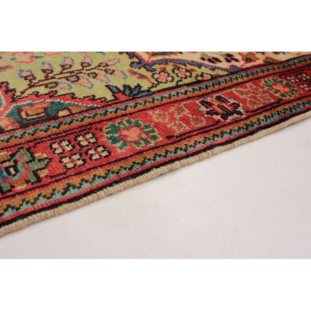 eCarpetGallery Hand-knotted Tabriz Cream Wool Rug - 3'4 x 5'0