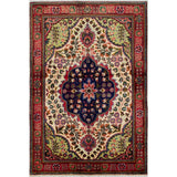 eCarpetGallery Hand-knotted Tabriz Cream Wool Rug - 3'4 x 5'0
