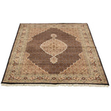 eCarpetGallery Hand-knotted Tabriz Haj Jalili Black Rug - 5'8 x 8'0