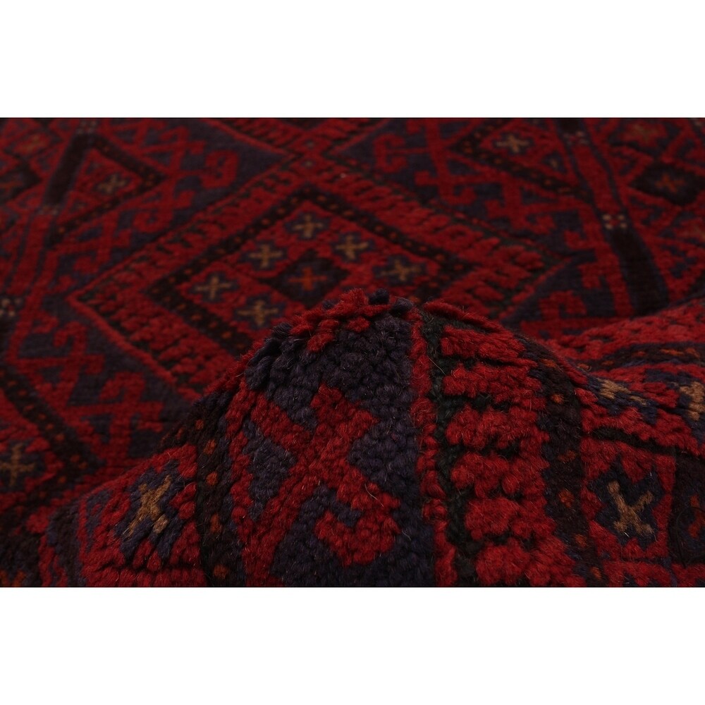 eCarpetGallery Hand-knotted Tajik Caucasian Red Wool Rug - 2'2 x 8'4