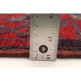 Hand-knotted Tajik Caucasian Red Wool Rug - 2'4" x 8'3" Runner/2'4 x 8'3