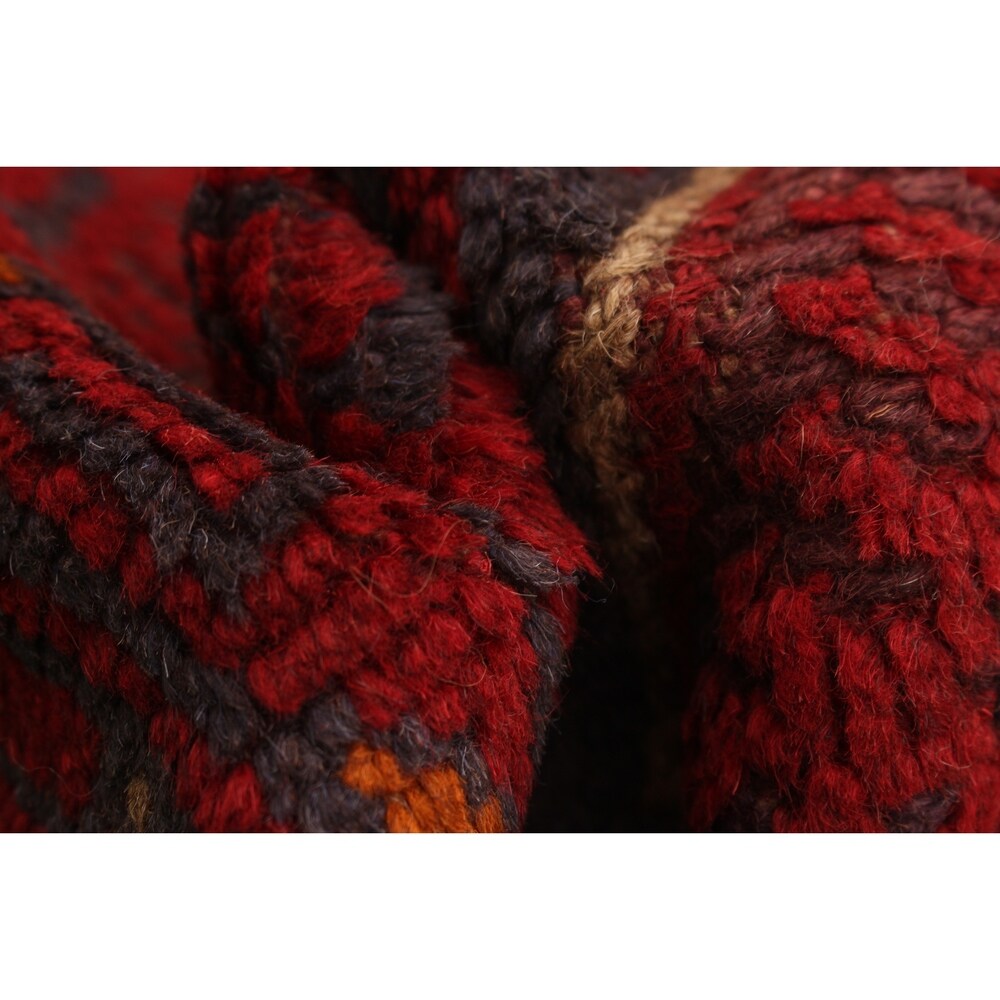 Hand-knotted Tajik Caucasian Red Wool Rug - 2'4" x 8'3" Runner/2'4 x 8'3