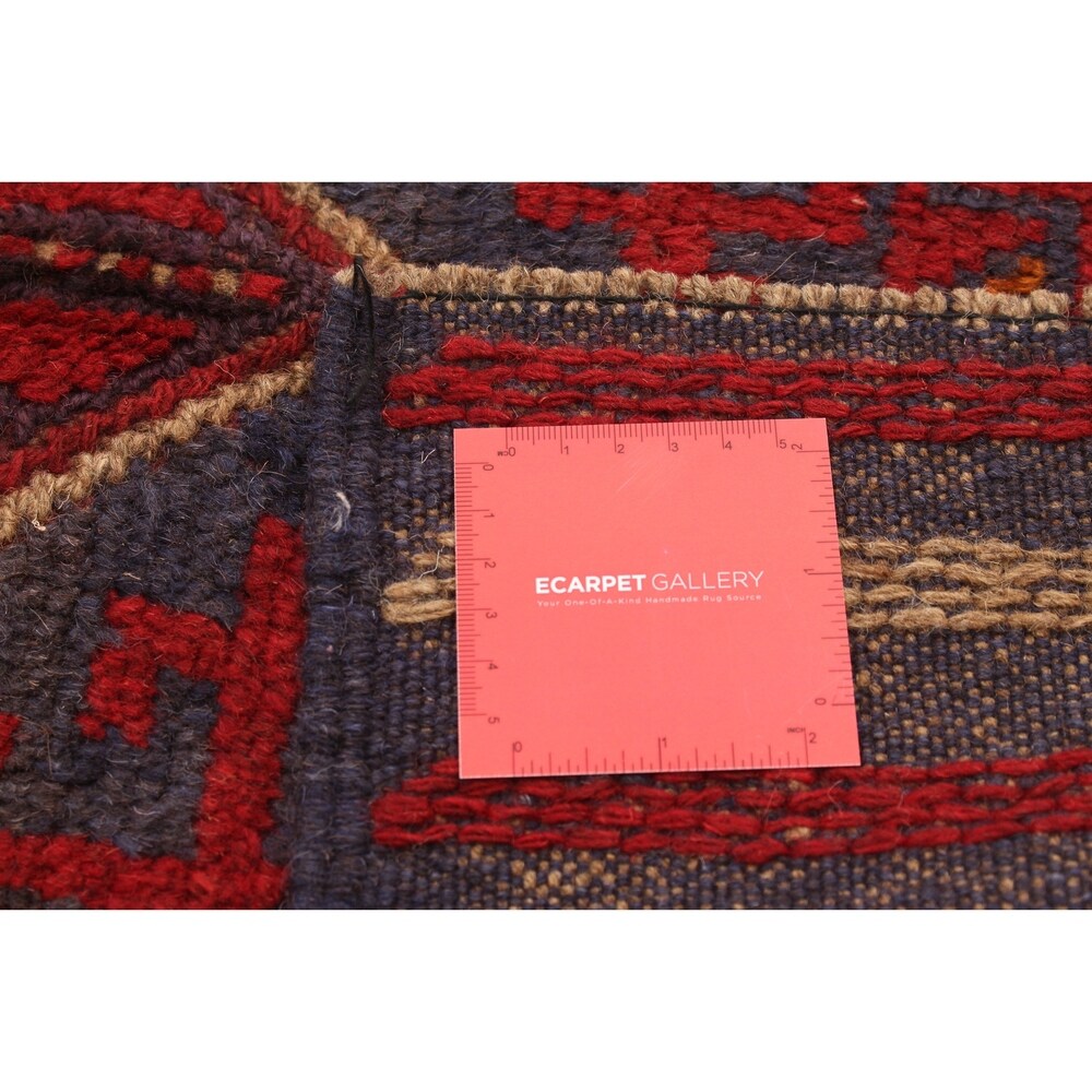 Hand-knotted Tajik Caucasian Red Wool Rug - 2'4" x 8'3" Runner/2'4 x 8'3