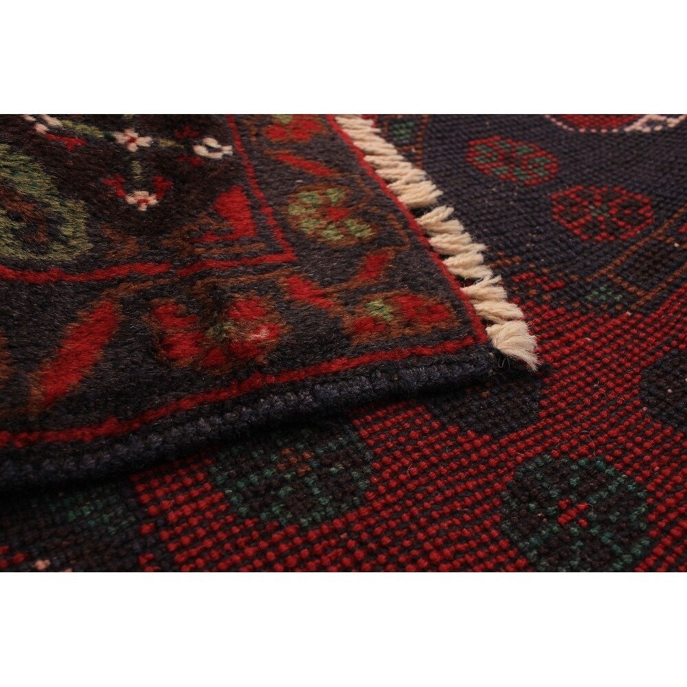eCarpetGallery Hand-knotted Teimani Red Wool Rug - 3'6 x 5'9