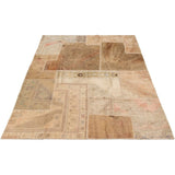 eCarpetGallery Hand-knotted Vintage Anatolia Patch Khaki Wool Rug - 6'9 x 9'11