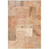 eCarpetGallery Hand-knotted Vintage Anatolia Patch Khaki Wool Rug - 6'9 x 9'11