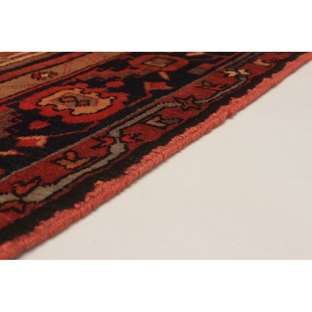 eCarpetGallery Hand-knotted Zanjan Red Wool Rug - 3'5 x 12'6