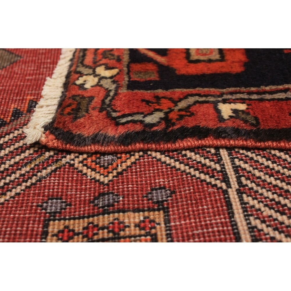 eCarpetGallery Hand-knotted Zanjan Red Wool Rug - 3'5 x 12'6