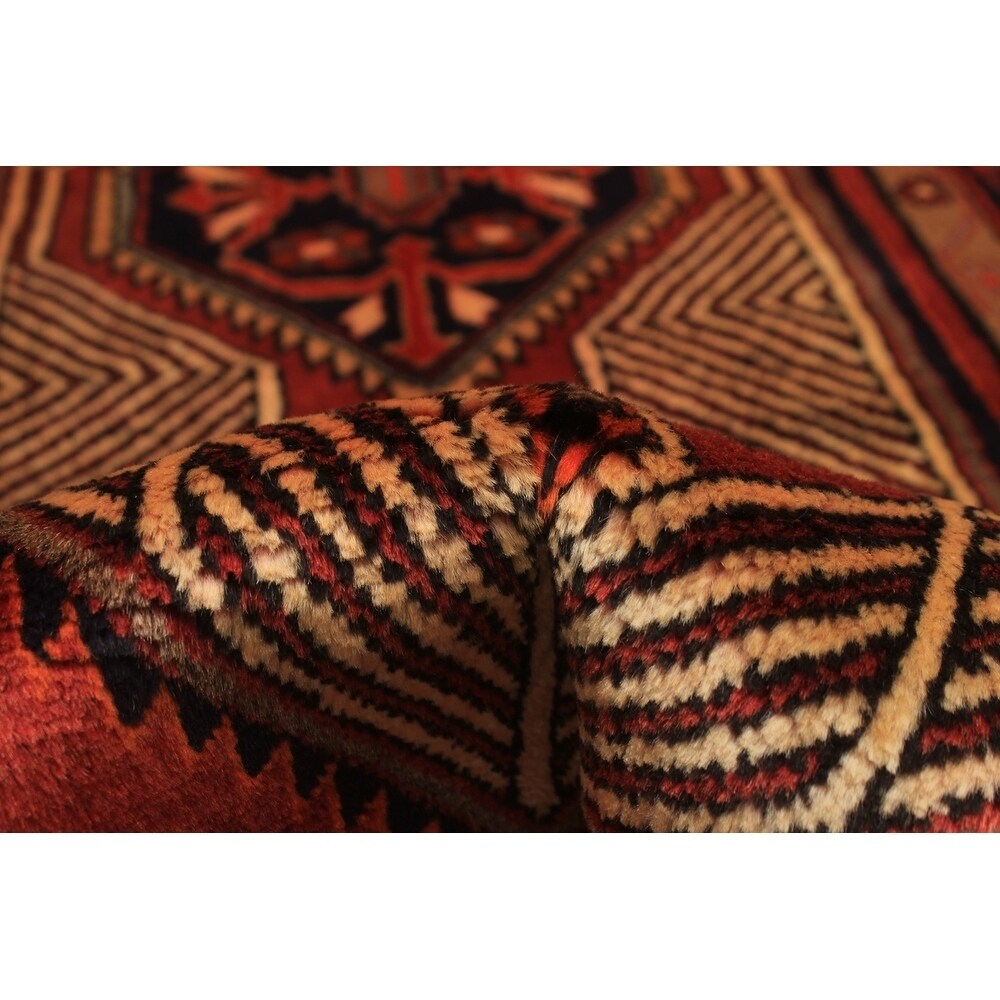 eCarpetGallery Hand-knotted Zanjan Red Wool Rug - 3'5 x 12'6