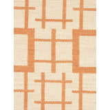 eCarpetGallery Kilim Abstract Brown/Ivory Wool and Cotton Rug