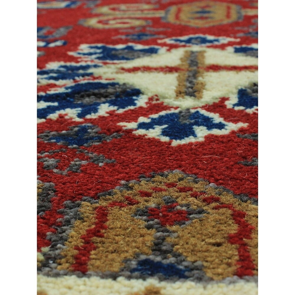eCarpetGallery Royal Kazak Red Wool Hand-Knotted Runner Rug (2'7 x 9'9)