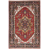 eCarpetGallery Serapi Heritage Black/Brown Wool Hand-knotted Rug (4'0 x 6'2)