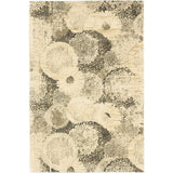 eCarpetGallery Whisper Cream, Grey Rug - 5'0 x 7'6