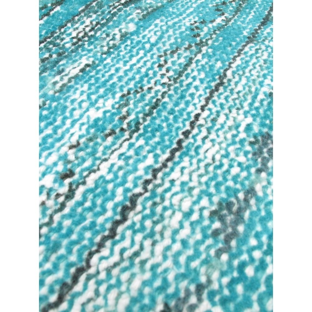ecarpetgallery Color Transition Blue Wool Rug