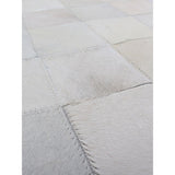 ecarpetgallery Cowhide Patch Leather Beige Rug